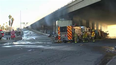 14th and alameda los angeles|10 Freeway shut down after fire in downtown LA – NBC Los Angeles.